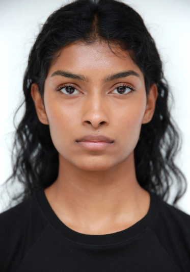 Model headshot front Model headshot front